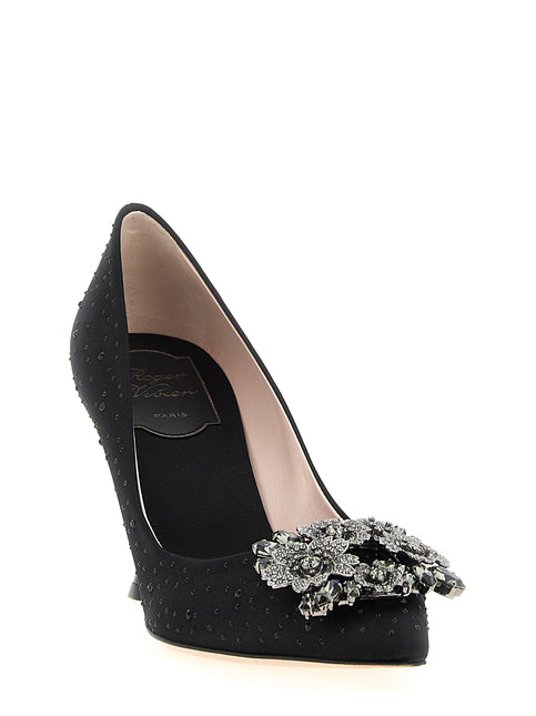 Roger Vivier Black Viscose High Heel Pumps