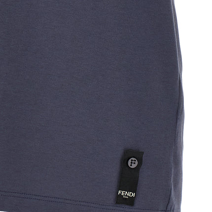 Fendi Blue Cotton T-Shirt