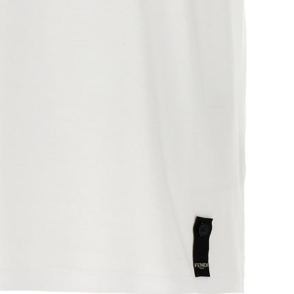 Fendi White Cotton T-Shirt