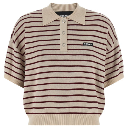 ROTATE BIRGER CHRISTENSEN Multicolor Mohair Polo Shirt