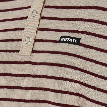 ROTATE BIRGER CHRISTENSEN Multicolor Mohair Polo Shirt