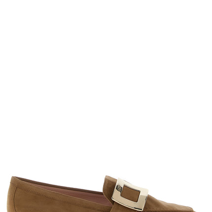 Roger Vivier Beige Goatskin Slip-On Loafers