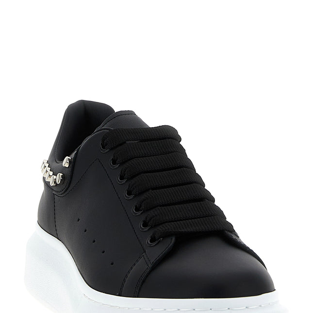 Alexander McQueen Black Calfskin Chunky Sneakers