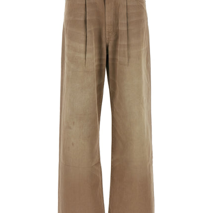 R13 Brown Cotton High-Waisted Jean