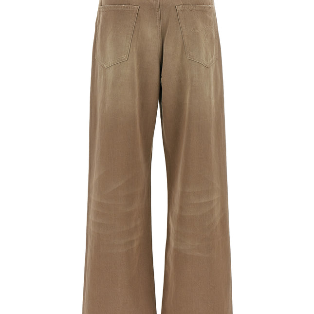 R13 Brown Cotton High-Waisted Jean