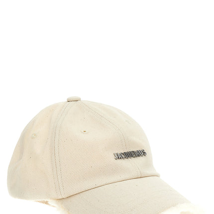 Jacquemus White Cotton Cap (Baseball Hat)