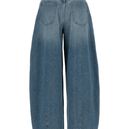 Jacquemus Blue Cotton High-Waisted Jean