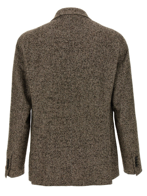 Tagliatore Brown Virgin Wool Blazer