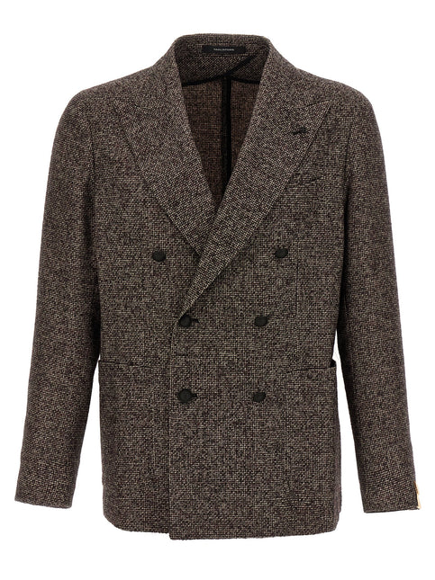 Tagliatore Brown Virgin Wool Blazer
