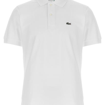 Lacoste White Cotton Polo Shirt