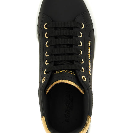 Dolce & Gabbana Black Calfskin Sneakers