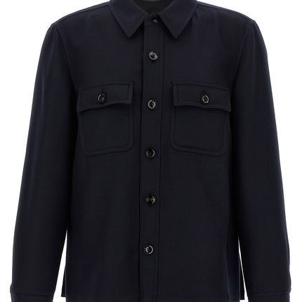 Tom Ford Blue Wool Blouse