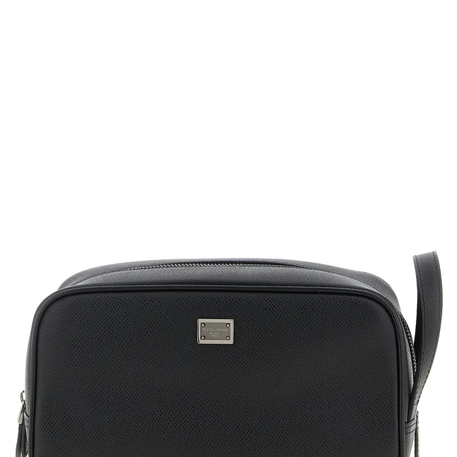 Dolce & Gabbana Black Calfskin Leather Wallet