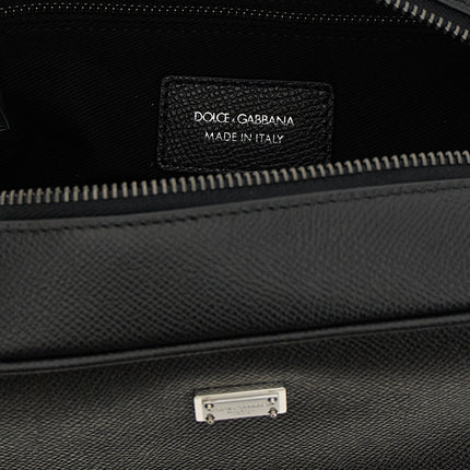 Dolce & Gabbana Black Calfskin Leather Wallet