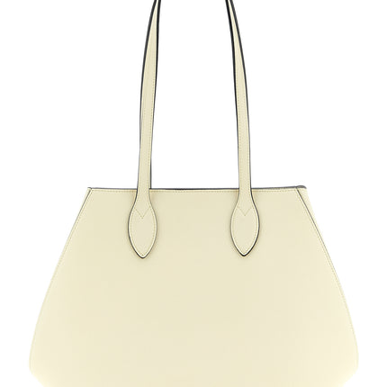 Valextra White Calfskin Tote Bag