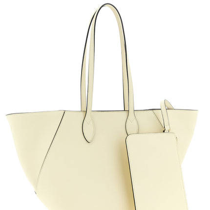 Valextra White Calfskin Tote Bag