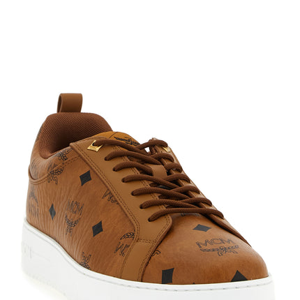 MCM Brown Polyethylene Low Top Sneakers