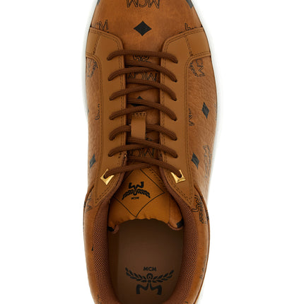 MCM Brown Polyethylene Low Top Sneakers