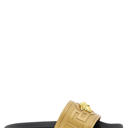 Versace Gold Glass Slides
