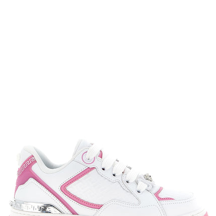 Versace Multicolor Calfskin Athletic Sneakers