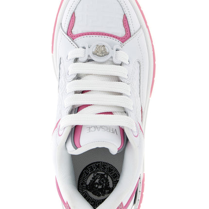 Versace Multicolor Calfskin Athletic Sneakers