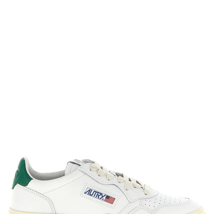 Autry Bicolor Goatskin Low Top Sneakers