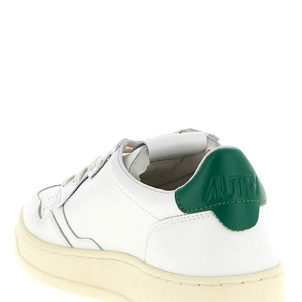 Autry Bicolor Goatskin Low Top Sneakers