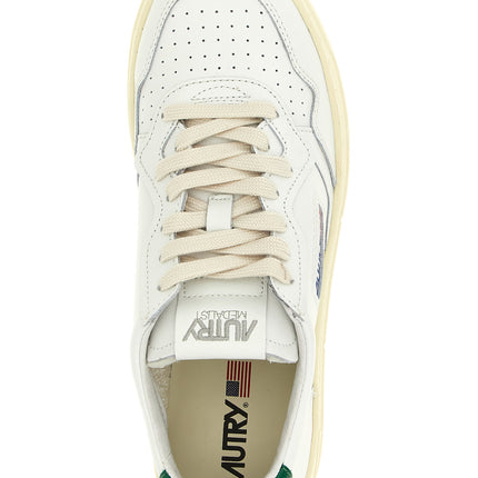 Autry Bicolor Goatskin Low Top Sneakers