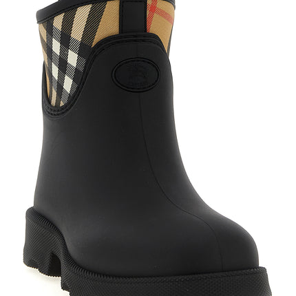 Burberry Black Rubber Ankle Boots