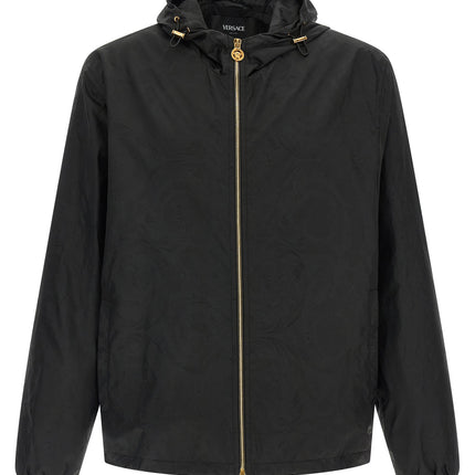 Versace Black Nylon Shell Jacket