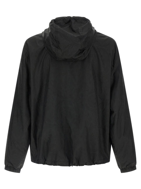 Versace Black Nylon Shell Jacket