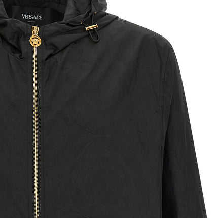 Versace Black Nylon Shell Jacket
