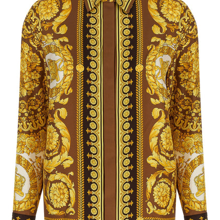 Versace Gold Silk Blouse
