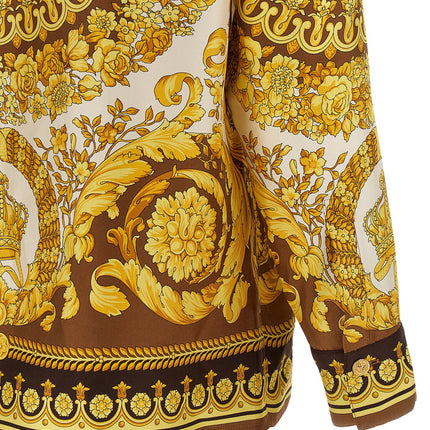 Versace Gold Silk Blouse