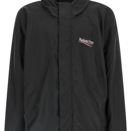 Balenciaga Black Polyester Shell Jacket