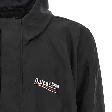 Balenciaga Black Polyester Shell Jacket