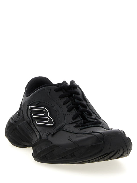 Balenciaga Black Calfskin Athletic Sneakers