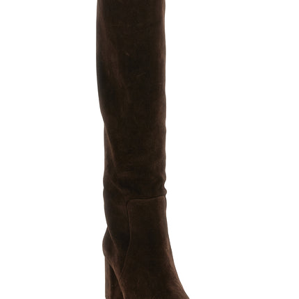 Paris Texas Brown Calfskin Over The Knee