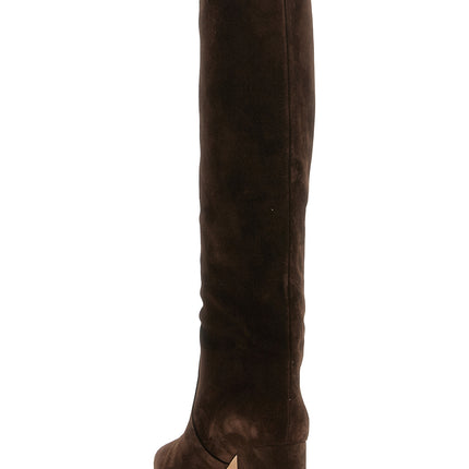 Paris Texas Brown Calfskin Over The Knee