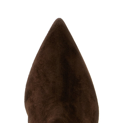 Paris Texas Brown Calfskin Over The Knee