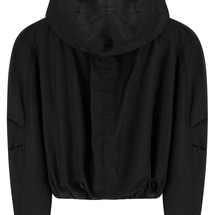 The Attico Black Polyamide Bomber