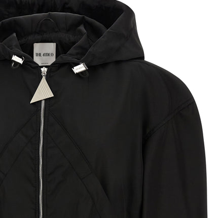 The Attico Black Polyamide Bomber