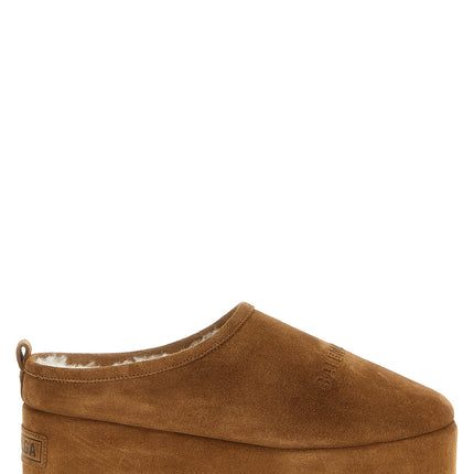 Balenciaga Brown Calfskin Mules