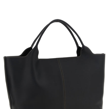 Tod's Black Calfskin Tote Bag