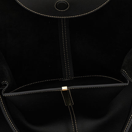Tod's Black Calfskin Tote Bag