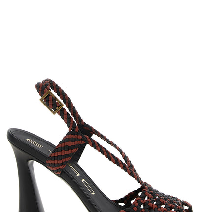 Etro Brown Polyethylene Stiletto Heel Sandals