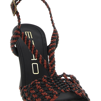Etro Brown Polyethylene Stiletto Heel Sandals