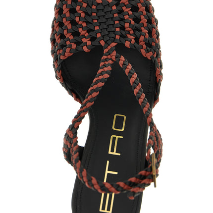 Etro Brown Polyethylene Stiletto Heel Sandals