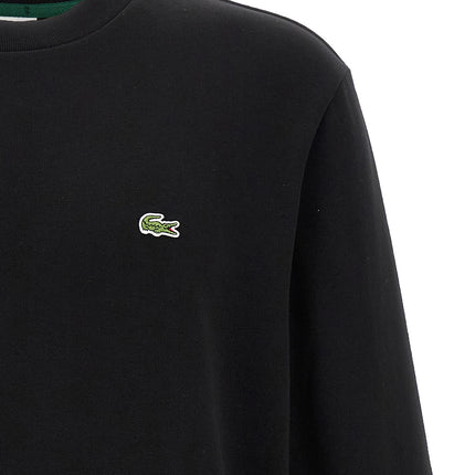 Lacoste Black Cotton Sweatshirt