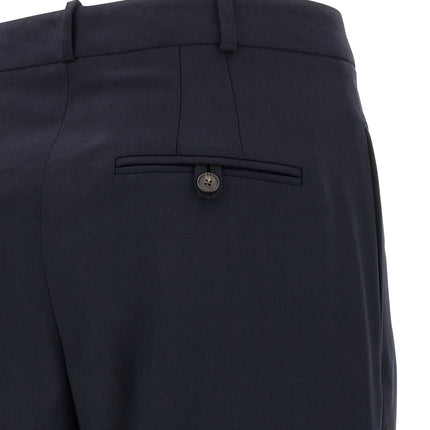 Polo Ralph Lauren Blue Wool Casual Pants